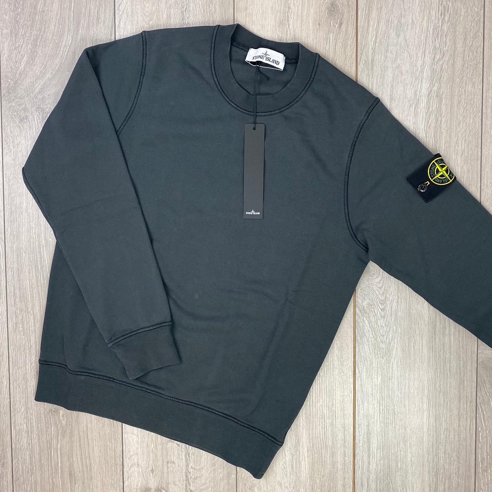 Stone Island Dyed Sweatshirt - Charcoal